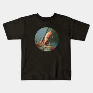 Squiddy à la Fragonard Kids T-Shirt